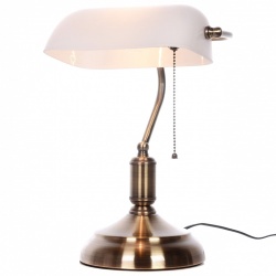 Настольная лампа декоративная LUMINA DECO BANKER LDT 305 WT в интернет-магазине "Галерея света"