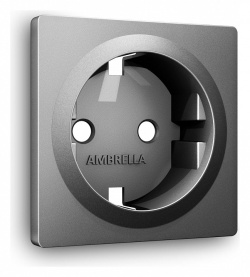 Накладка для розетки с заземлением Ambrella Volt ALFA AP6560 в интернет-магазине "Галерея света"