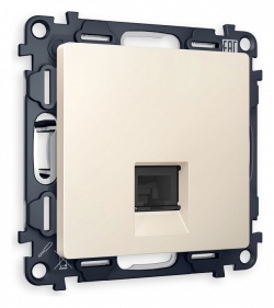 Розетка телефонная RJ-11 со штрокой, без рамки Ambrella Volt ALFA MA332030 в интернет-магазине "Галерея света"