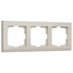 Рамка на 3 поста Werkel Stark (слоновая кость) W0031803 в интернет-магазине "Галерея света"