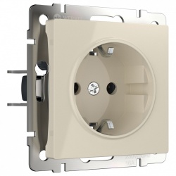 Розетка с заземлением, без рамки Werkel слоновая кость W1171303 в интернет-магазине "Галерея света"