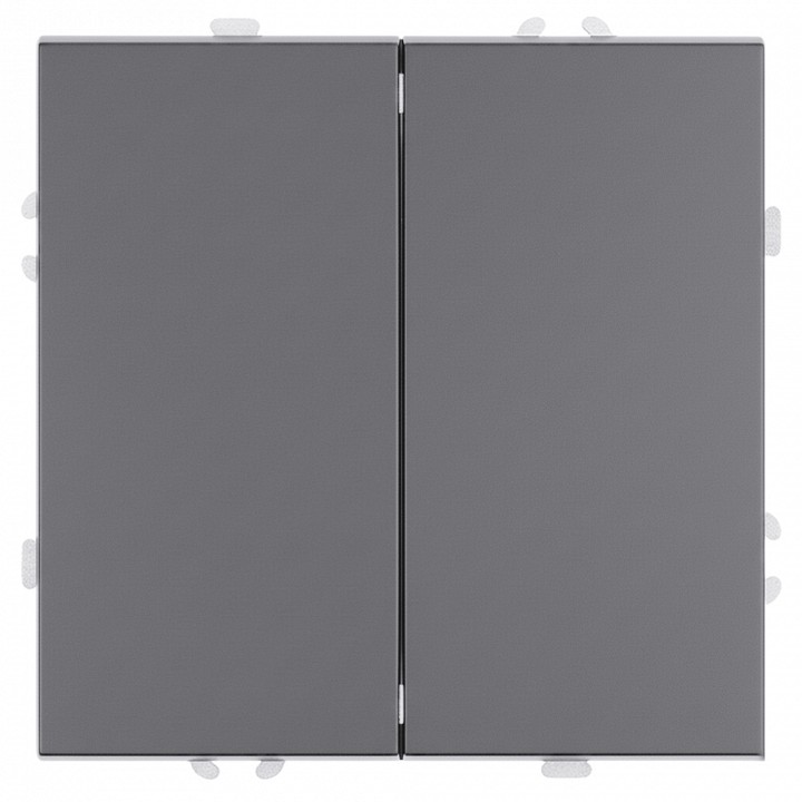 Выключатель двухклавишный без рамки Stekker Эмили 50239 в интернет-магазине "Галерея света"