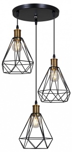 Подвесной светильник 04773-0.9-03 BK в интернет-магазине "Галерея света"