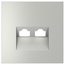 Накладка для розетки RJ-11 или RJ-45 Voltum S70 VLS001405 в интернет-магазине "Галерея света"