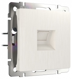 Розетка телефонная RJ-11 без рамки Werkel перламутровый рифленый W1182013 в интернет-магазине "Галерея света"