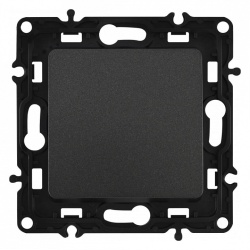 Выключатель перекрестный одноклавишный без рамки Arte Milano 217 217.34-1.black в интернет-магазине "Галерея света"