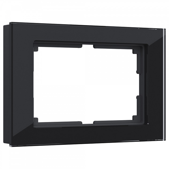 Рамка на 2 поста Werkel Favorit (черный) W0081108 в интернет-магазине "Галерея света"
