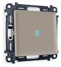 Выключатель проходной одноклавишный с подсветкой Ambrella Volt ALFA MA362040 в интернет-магазине "Галерея света"