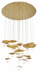 Подвесной светильник iLedex Lotus 8827P-19 BR в интернет-магазине "Галерея света"