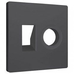 Накладка для ТВ-розетки и RJ-11 или RJ-45 Ambrella Volt ALFA AP9125 в интернет-магазине "Галерея света"