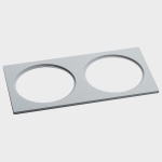 Рамка на 2 светильника Italline IT02-QRS2 IT02-QRS2 white в интернет-магазине "Галерея света"