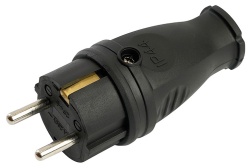 Вилка прямая с заземлением Stekker  32748 в интернет-магазине "Галерея света"