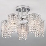 Люстра на штанге Eurosvet Bonnie 30137/5 хром в интернет-магазине "Галерея света"