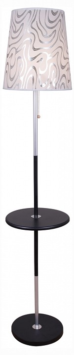 Стол журнальный с торшером 01737-2.6-01A BK в интернет-магазине "Галерея света"