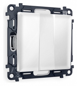 Выключатель трехклавишный без рамки Ambrella Volt ALFA MA125010 в интернет-магазине "Галерея света"