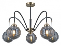 Люстра на штанге ILLUMICO  IL0433-5PSQ-79 BK AB в интернет-магазине "Галерея света"