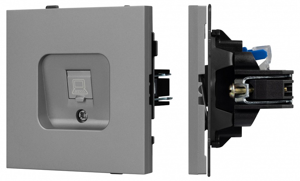 Розетка Ethernet RJ-45 и со шторками, без рамки Arlight SCT-TENDO 054105 в интернет-магазине "Галерея света"