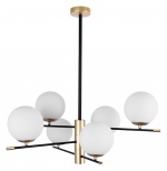 Люстра на штанге Arte Lamp Arkab A2225LM-6BK в интернет-магазине "Галерея света"