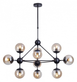 Люстра на штанге Arte Lamp Bolla A1664SP-10BK в интернет-магазине "Галерея света"