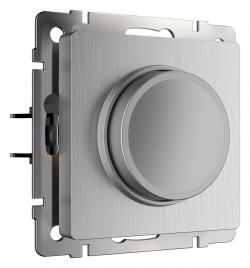 Диммер без рамки Werkel cеребряный рифленый W1142009 в интернет-магазине "Галерея света"