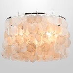 Подвесная люстра Eurosvet Sandra 60005/3 хром/перламутр в интернет-магазине "Галерея света"