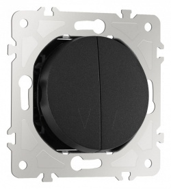 Выключатель для жалюзи без рамки Arte Milano 202 202.38-2.black в интернет-магазине "Галерея света"