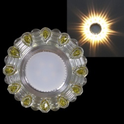 Встраиваемый светильник  14301-9.0-001LD MR16+LED3W WT/YL в интернет-магазине "Галерея света"