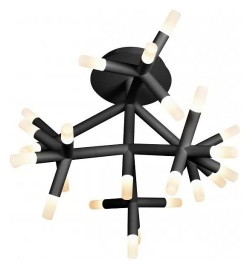 Потолочная люстра iLedex Savage FS-017-X25 BK в интернет-магазине "Галерея света"