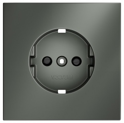 Накладка для розетки с заземлением и со шторками Voltum S70 VLS000706 в интернет-магазине "Галерея света"