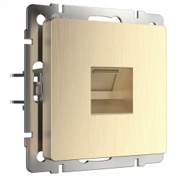 Розетка Ethernet RJ-45 без рамки Werkel шампань рифленый W1181010 в интернет-магазине "Галерея света"