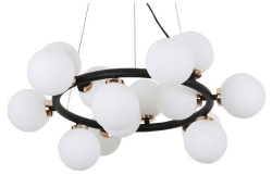 Подвесная люстра LUMINA DECO Marsiada LDP 6033-15 BK+MD в интернет-магазине "Галерея света"