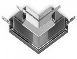 Соединитель угловой L-образный встраиваемый Ambrella Light GL GL1043 в интернет-магазине "Галерея света"