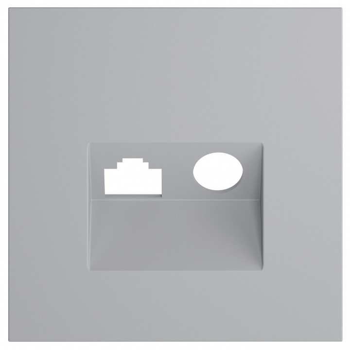 Накладка для ТВ-розетки и RJ-11 или RJ-45 Voltum S70 VLS002716 в интернет-магазине "Галерея света"