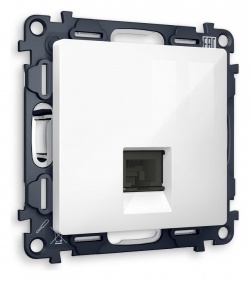 Розетка телефонная RJ-11 со штрокой, без рамки Ambrella Volt ALFA MA112030 в интернет-магазине "Галерея света"