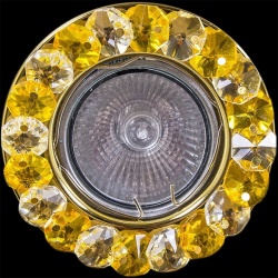 Встраиваемый светильник 01714-9.0-001MN MR16 GD/CL+YL в интернет-магазине "Галерея света"