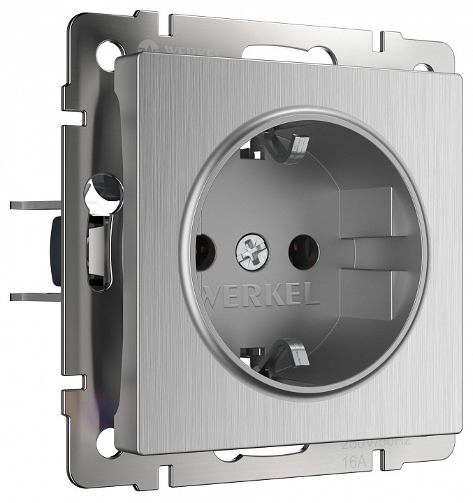 Розетка с заземлением Werkel  W1171009 в интернет-магазине "Галерея света"