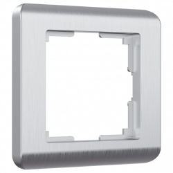 Рамка на 1 пост Werkel Stream (серебряный) W0012106 в интернет-магазине "Галерея света"