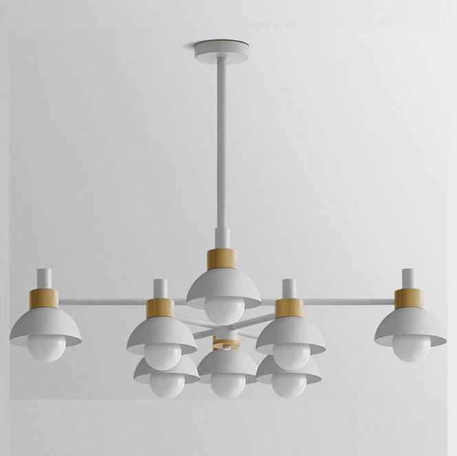 Люстра на штанге Imperiumloft Fanta A Lights White FANTA_A01 в интернет-магазине "Галерея света"