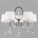 Подвесная люстра Eurosvet Madera 10127/5 хром/прозрачный хрусталь Strotskis Smart в интернет-магазине "Галерея света"