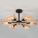 Потолочная люстра Eurosvet Klark 70056/6 черный в интернет-магазине "Галерея света"