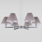 Подвесная люстра Eurosvet Peony 60136/6 хром/серый в интернет-магазине "Галерея света"