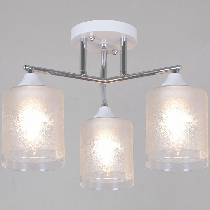 Люстра на штанге  69160-0.3-03 WH+BK в интернет-магазине "Галерея света"