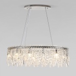 Подвесная люстра Eurosvet Blitz 60159/10 хром/ прозрачный хрусталь Strotskis в интернет-магазине "Галерея света"