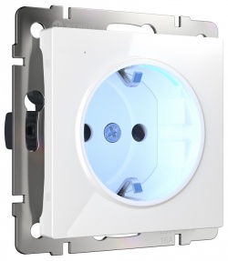 Розетка с заземлением, без рамки Werkel белый W1171401 в интернет-магазине "Галерея света"