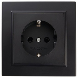 Розетка с заземлением и со шторкой Stekker Эрна 39479 в интернет-магазине "Галерея света"