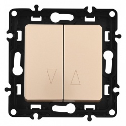 Выключатель для жалюзи без рамки Arte Milano 217 217.38-2.shampan в интернет-магазине "Галерея света"