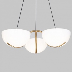 Подвесная люстра Eurosvet Emisfero 50083/3 LED золото в интернет-магазине "Галерея света"