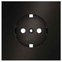 Накладка для розетки с заземлением Voltum S70 METAL VLSM000612 в интернет-магазине "Галерея света"