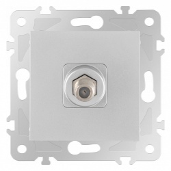 ТВ-розетка без рамки Arte Milano am-203 203.42-1.silver в интернет-магазине "Галерея света"