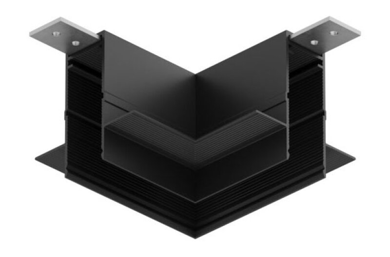Соединитель угловой внутренний для треков Denkirs SMART SLIM HIDE TR2436-BK в интернет-магазине "Галерея света"
